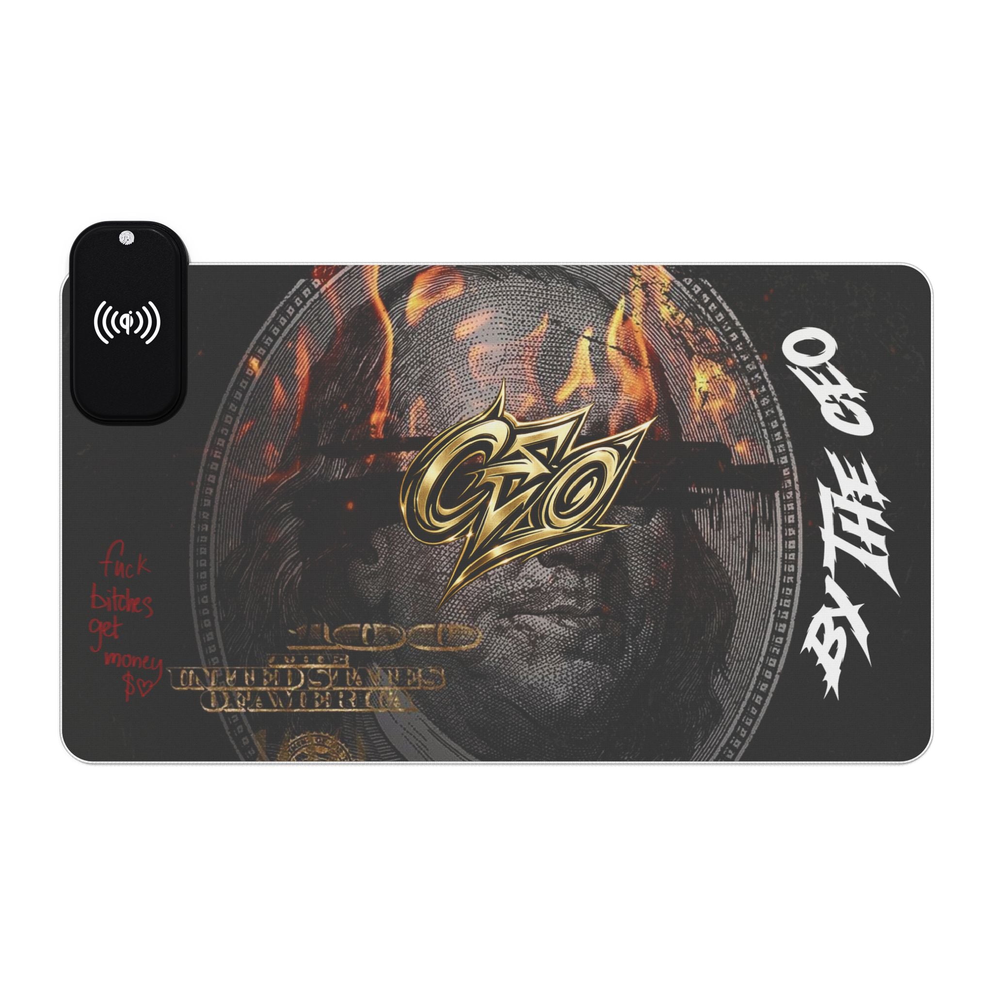 LED Wireless Charging Gaming Mouse Pad by The CEO