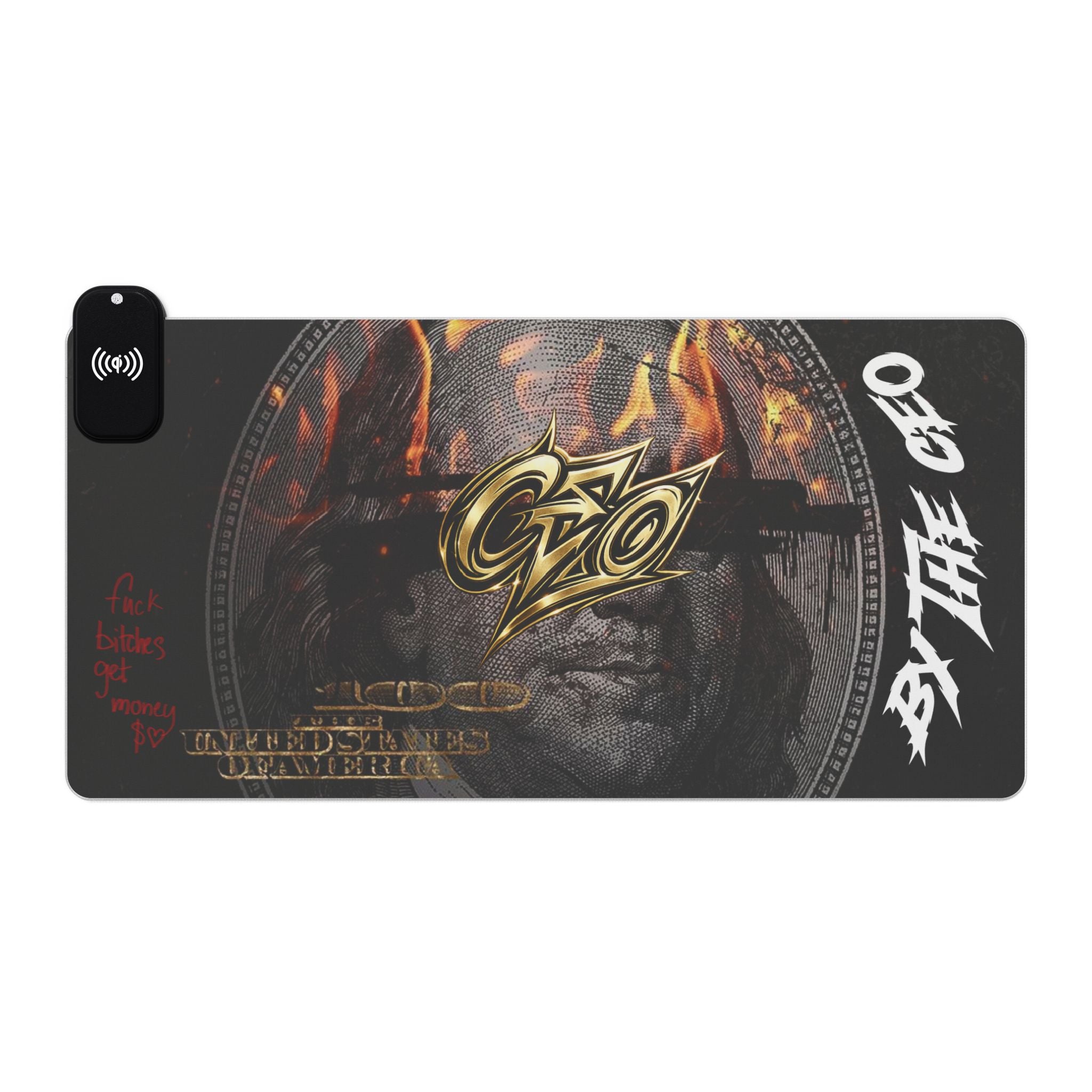 LED Wireless Charging Gaming Mouse Pad by The CEO